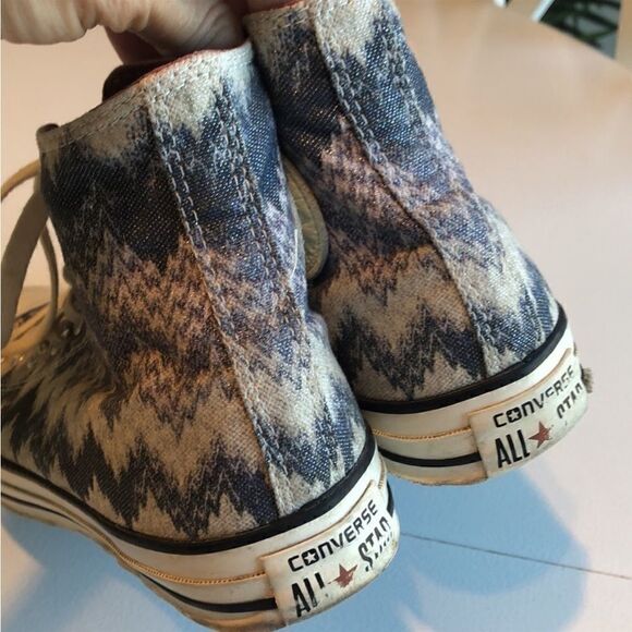 Converse Missoni X Limited Edition Chuck Taylor Sparkly Aztec design Shoes - Picture 4 of 7